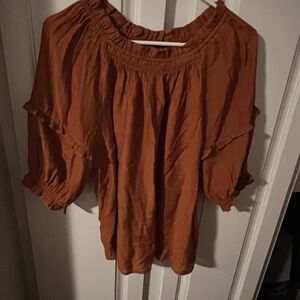 Burnt Rust Top, Nanette Lepore, Sz M